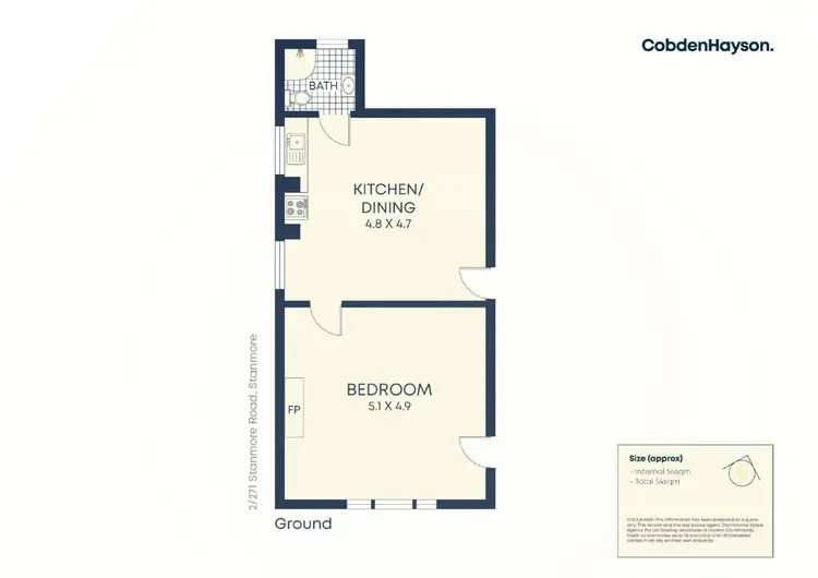 Floorplan of Homely apartment listing, 2/271 Stanmore Road, Stanmore NSW 2048