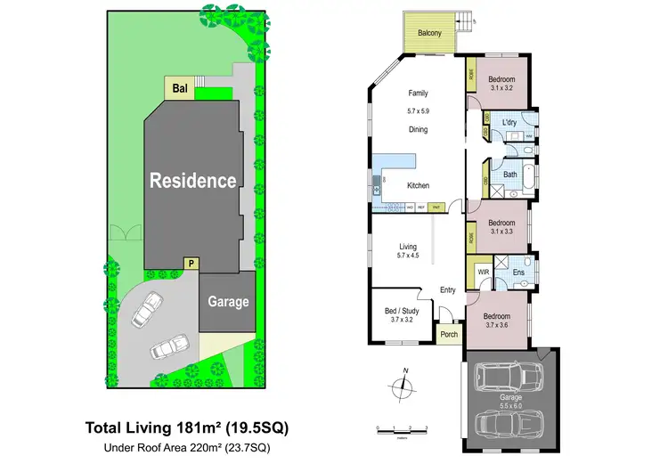 Floorplan of Homely house listing, 13 Jasmine Court, Warragul VIC 3820
