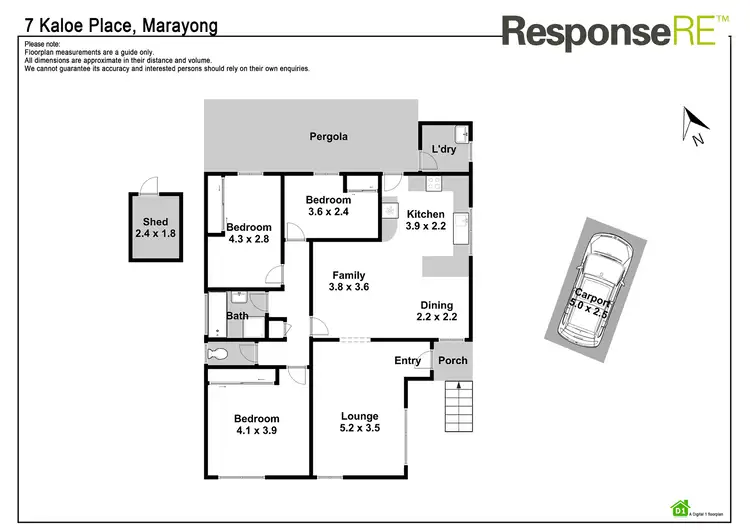 Floorplan of Homely house listing, 7 Kaloe Place, Marayong NSW 2148