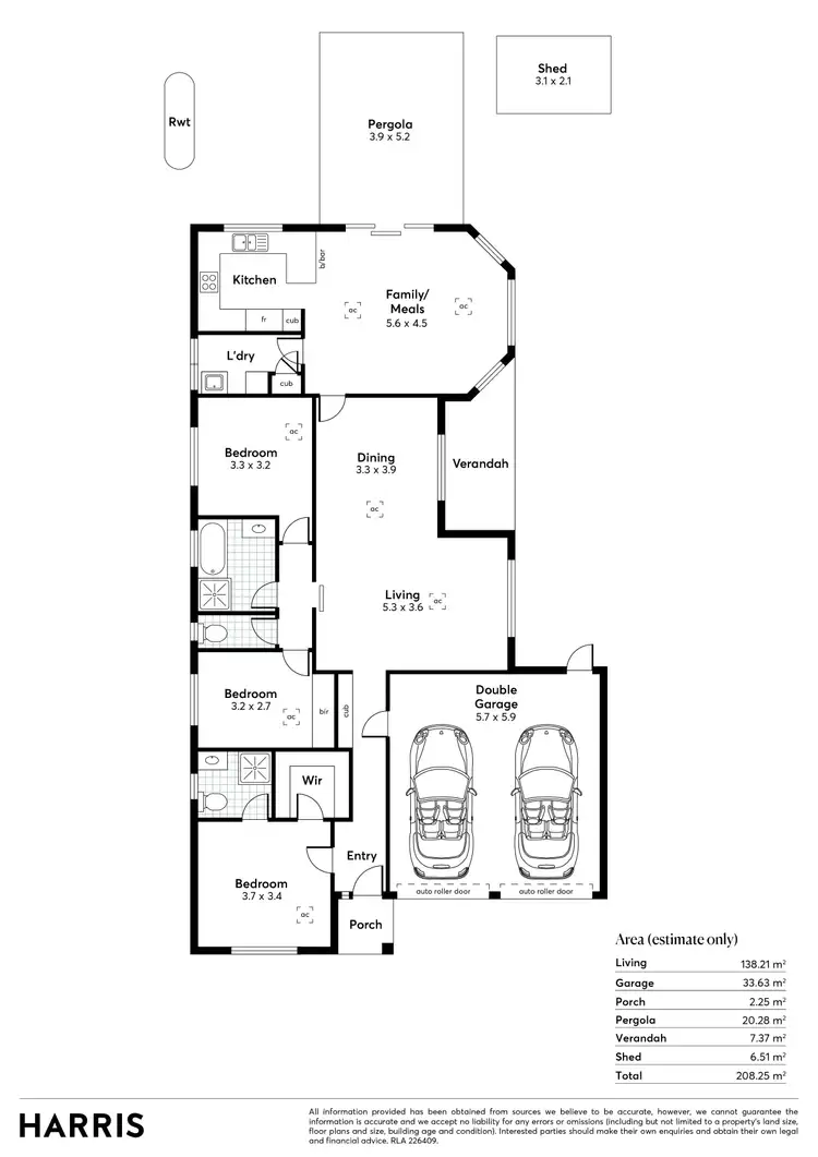 Floorplan of Homely house listing, 6 McFarlane Avenue, Mitchell Park SA 5043