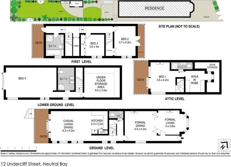 Floorplan of Homely house listing, 12 Undercliff Street, Neutral Bay NSW 2089