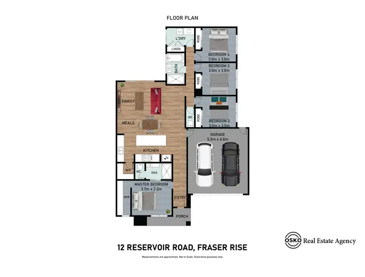 Floorplan of Homely house listing, 12 Reservoir Road, Fraser Rise VIC 3336