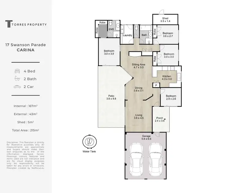 Floorplan of Homely house listing, 17 Swanson Parade, Carina QLD 4152