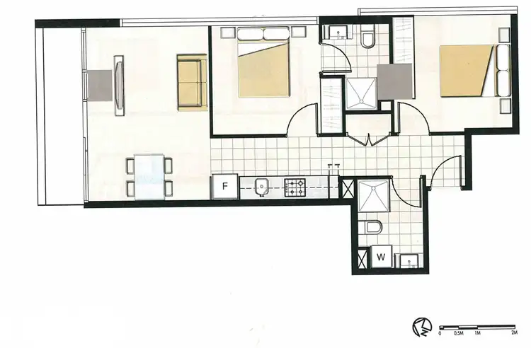 Floorplan of Homely apartment listing, 2903/5 Sutherland Street, Melbourne VIC 3000