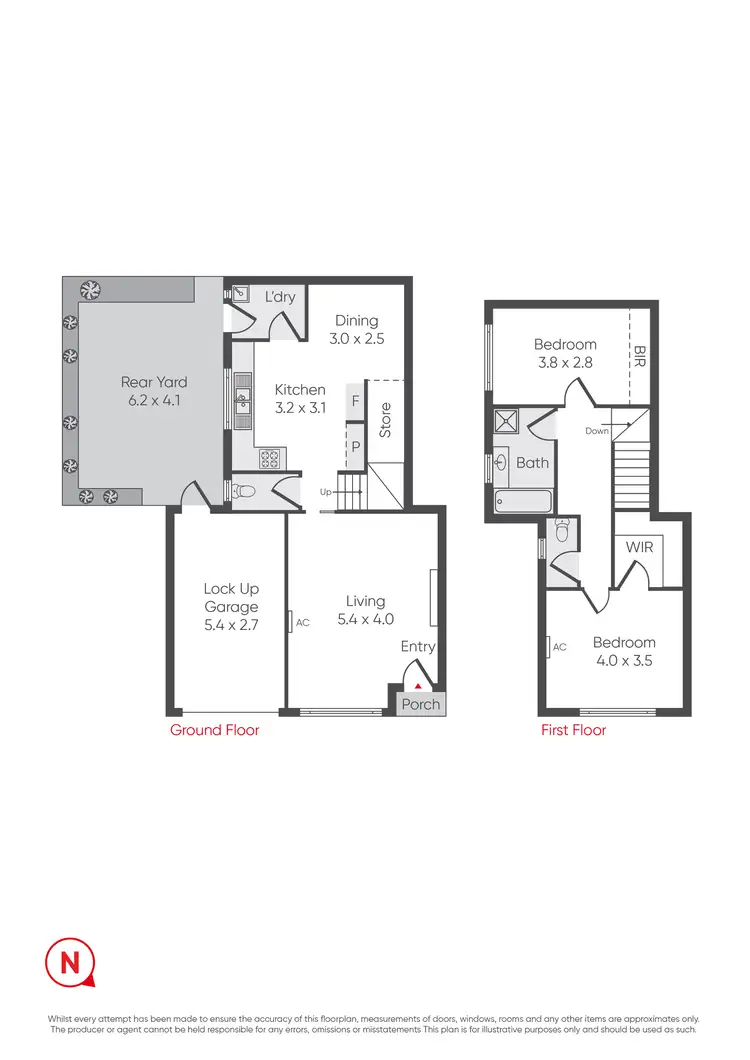 Floorplan of Homely townhouse listing, 2/67 Melbourne Road, Williamstown VIC 3016