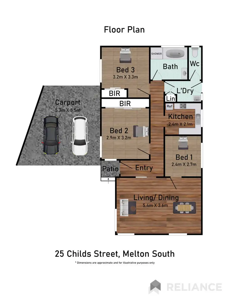 Floorplan of Homely house listing, 25 Childs Street, Melton South VIC 3338