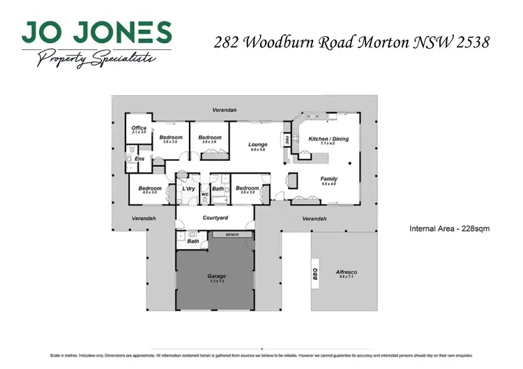 Floorplan of Homely rural property listing, 282 Woodburn Road, Morton NSW 2538