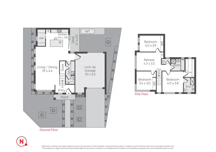 Floorplan of Homely townhouse listing, 51 McIntyre Drive, Altona VIC 3018