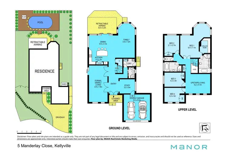 Floorplan of Homely house listing, 5 Manderlay Close, Kellyville NSW 2155