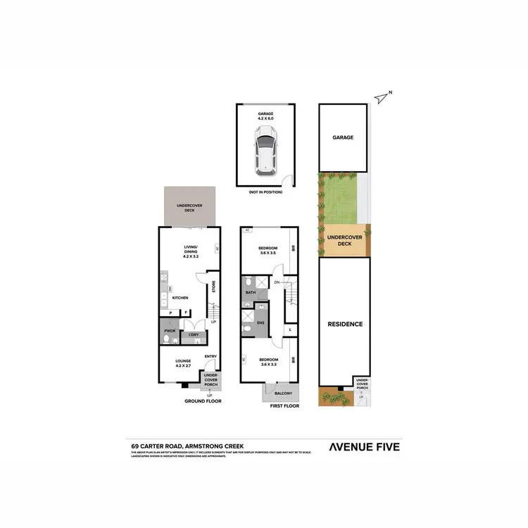 Floorplan of Homely townhouse listing, 69 Carter Road, Armstrong Creek VIC 3217