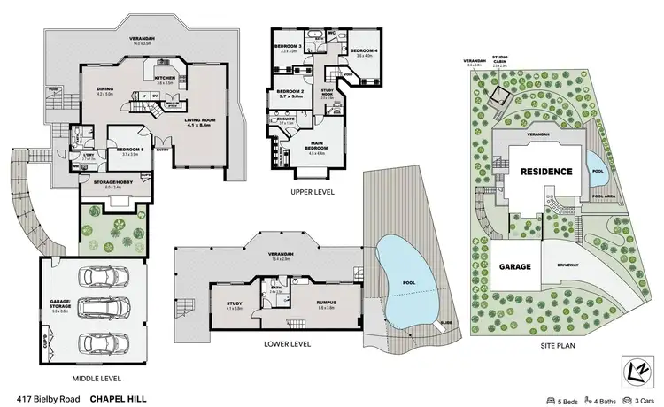 Floorplan of Homely house listing, 417 Bielby Road, Chapel Hill QLD 4069