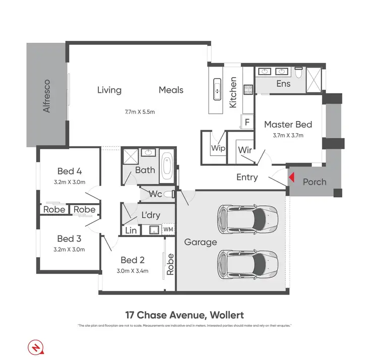 Floorplan of Homely house listing, 17 Chase Avenue, Wollert VIC 3750