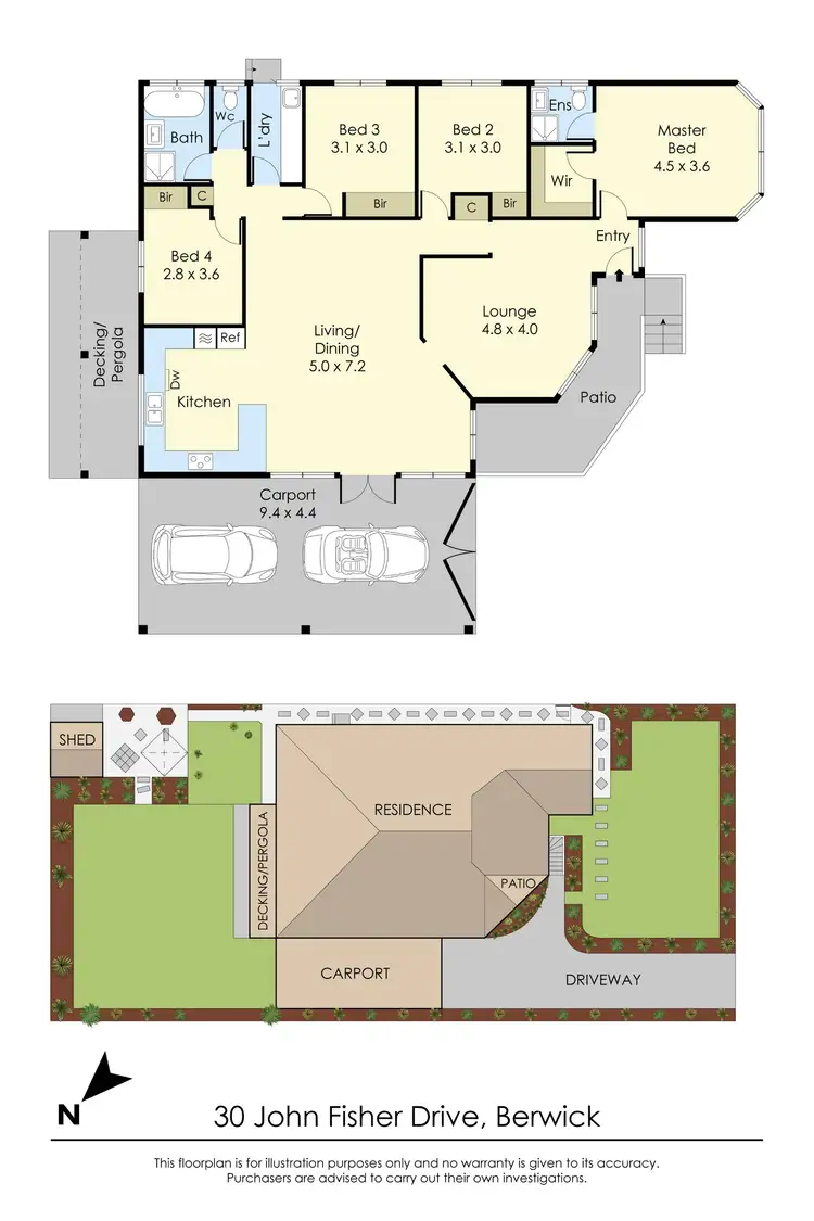 Floorplan of Homely house listing, 30 John Fisher Drive, Berwick VIC 3806
