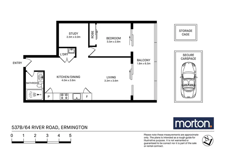 Floorplan of Homely apartment listing, 537B/64 River Road, Ermington NSW 2115