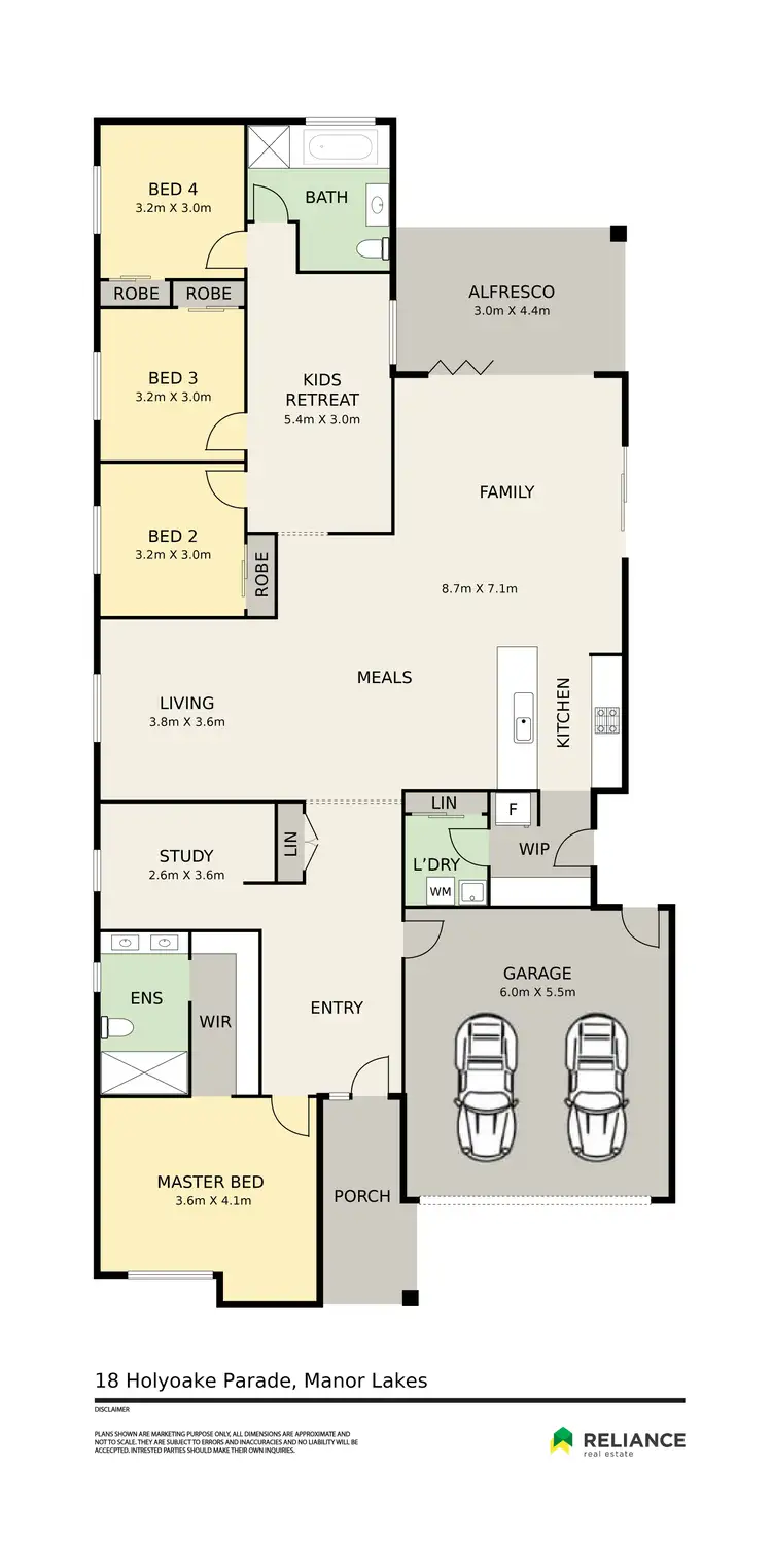 Floorplan of Homely house listing, 18 Holyoake Parade, Manor Lakes VIC 3024