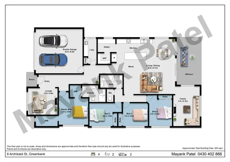 Floorplan of Homely house listing, 8 Archibald Street, Greenbank QLD 4124