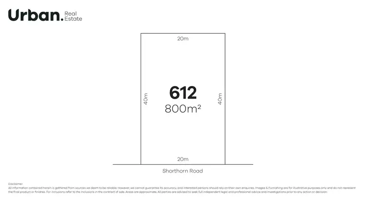 Floorplan of Homely land listing, LOT 612, 8 Shorthorn Road, Lochinvar NSW 2321
