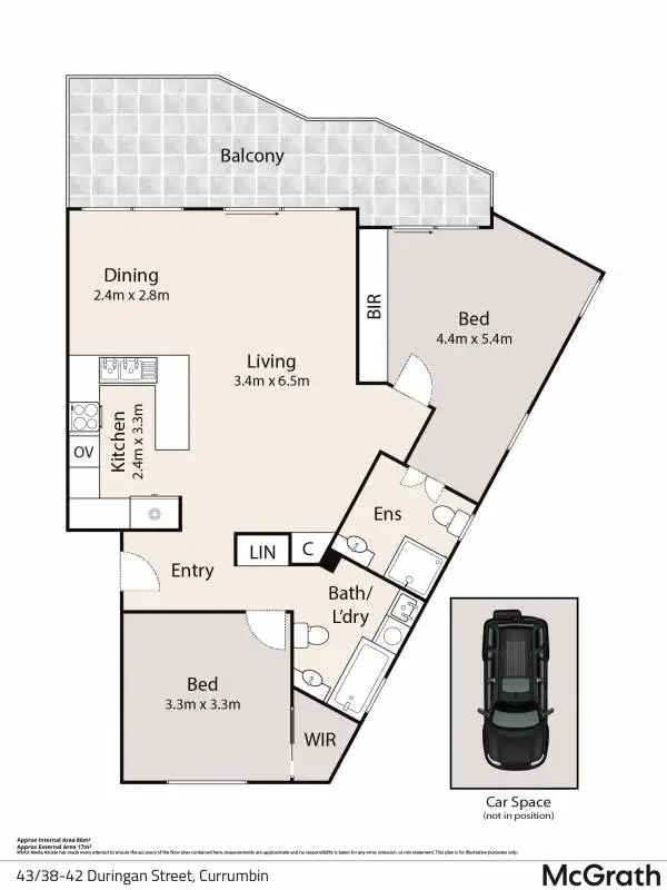 Floorplan of Homely unit listing, 43/38-42 Duringan Street, Currumbin QLD 4223
