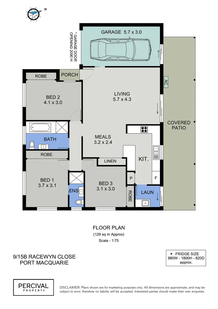 Floorplan of Homely villa listing, 9/15b Racewyn Close, Port Macquarie NSW 2444