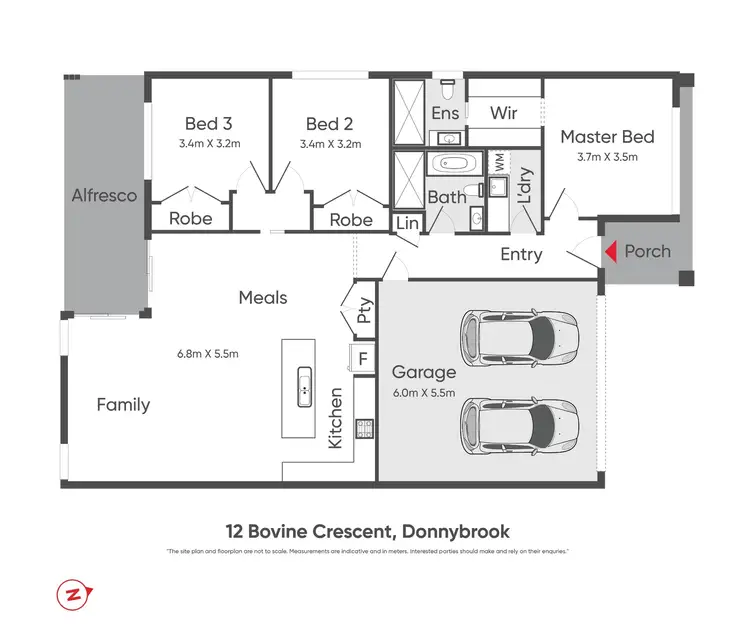Floorplan of Homely house listing, 12 Bovine Crescent, Donnybrook VIC 3064