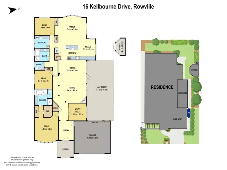 Floorplan of Homely house listing, 16 Kellbourne Drive, Rowville VIC 3178