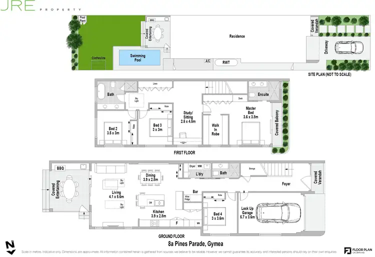Floorplan of Homely semi-detached listing, 8A Pines Parade, Gymea NSW 2227