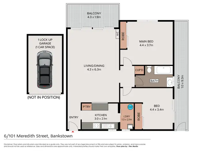 Floorplan of Homely unit listing, 6/101 Meredith Street, Bankstown NSW 2200
