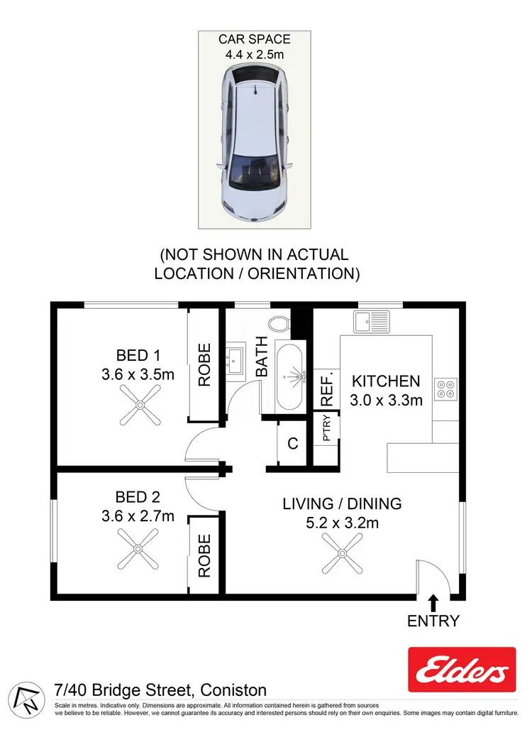 Floorplan of Homely unit listing, 7/40 Bridge Street, Coniston NSW 2500