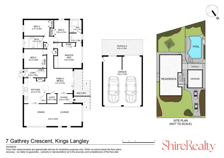 Floorplan of Homely house listing, 7 Gathrey Crescent, Kings Langley NSW 2147