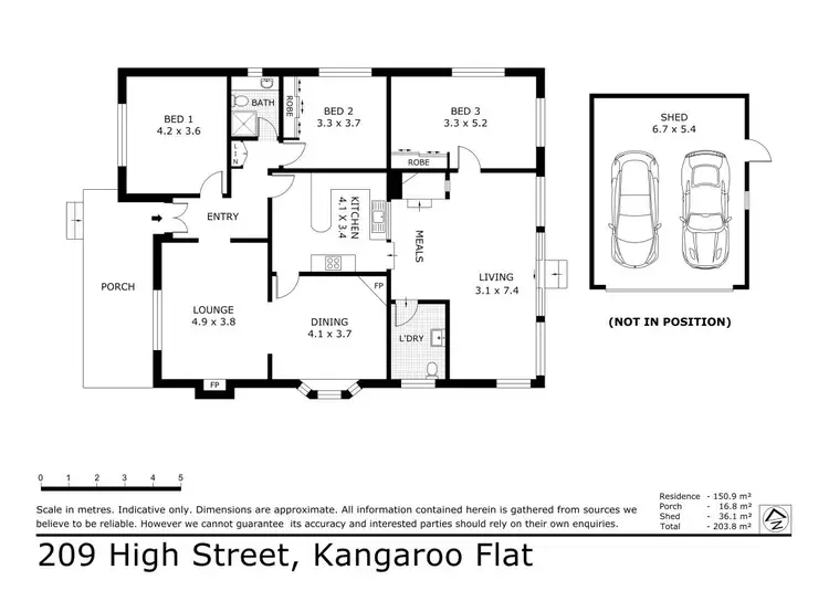 Floorplan of Homely house listing, 209 High Street, Kangaroo Flat VIC 3555