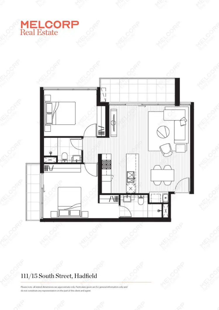 Floorplan of Homely apartment listing, 111/15 South Street, Hadfield VIC 3046