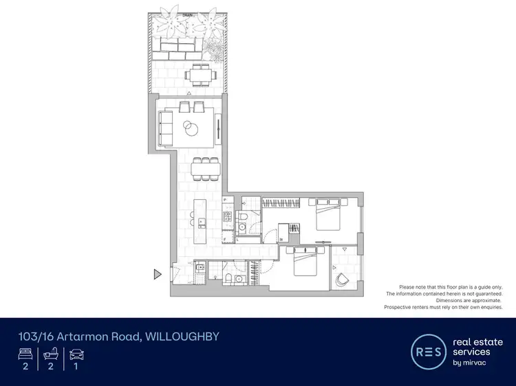 Floorplan of Homely apartment listing, 103/16 Artarmon Road, Willoughby NSW 2068