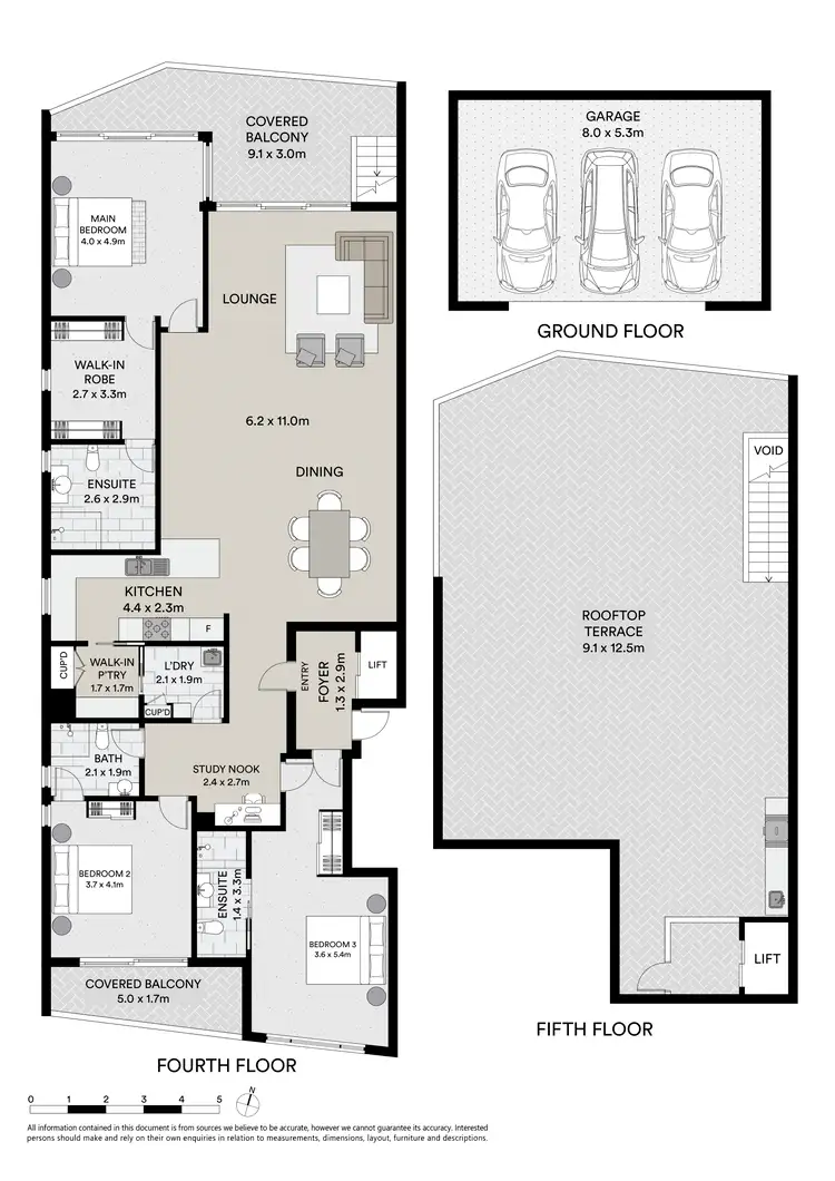 Floorplan of Homely apartment listing, 406/20-22 Mort Street, Port Macquarie NSW 2444