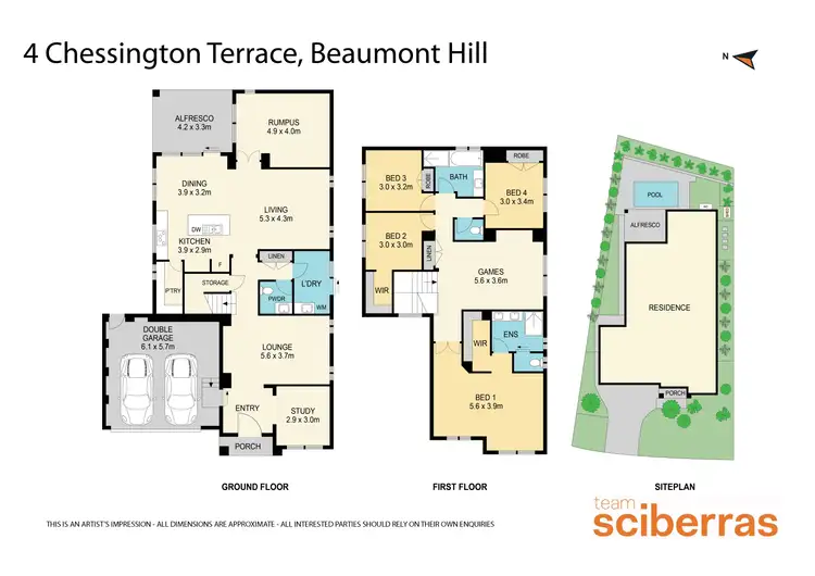 Floorplan of Homely house listing, 4 Chessington Terrace, Beaumont Hills NSW 2155