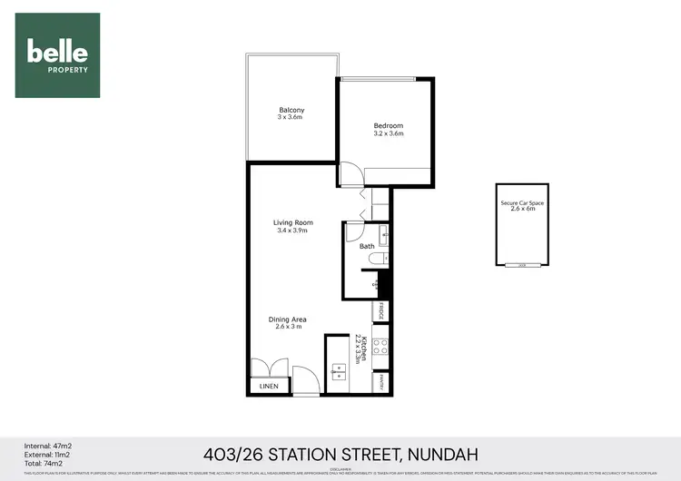 Floorplan of Homely apartment listing, 403/26 Station Street, Nundah QLD 4012