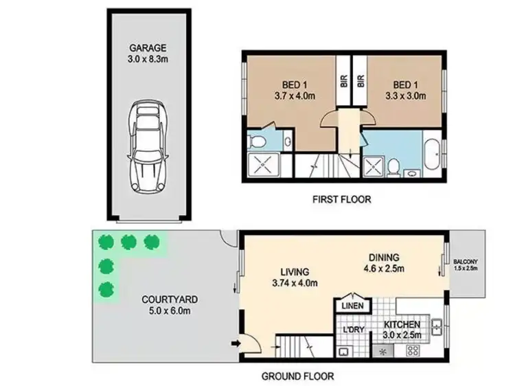 Floorplan of Homely townhouse listing, 57/147 Talavera Road, Marsfield NSW 2122