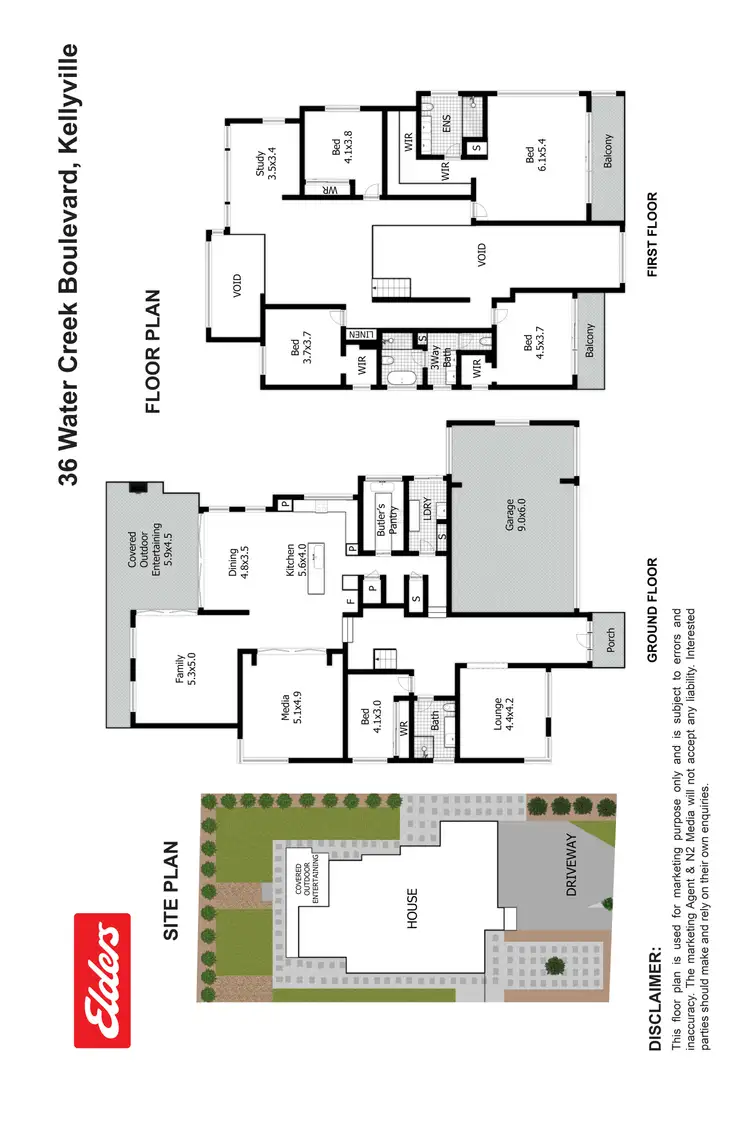 Floorplan of Homely house listing, 36 Water Creek Boulevard, Kellyville NSW 2155