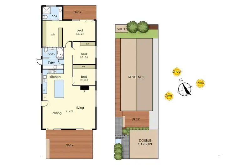 Floorplan of Homely house listing, 7 Orrong Avenue, Frankston VIC 3199