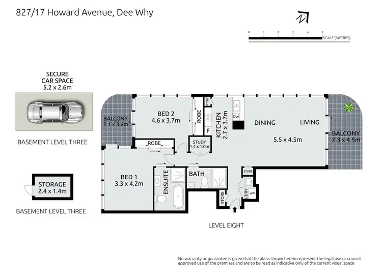 Floorplan of Homely apartment listing, 827/17 Howard Avenue, Dee Why NSW 2099