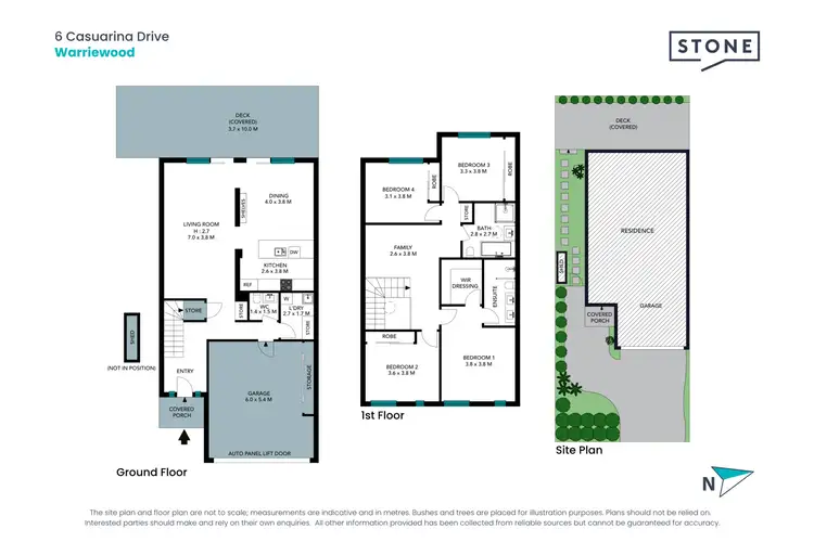 Floorplan of Homely townhouse listing, 6 Casuarina Drive, Warriewood NSW 2102