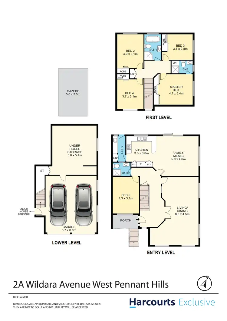 Floorplan of Homely house listing, 2a Wildara Avenue, West Pennant Hills NSW 2125