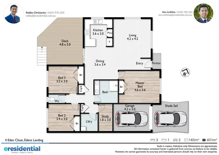 Floorplan of Homely house listing, 4 Eden Close, Edens Landing QLD 4207