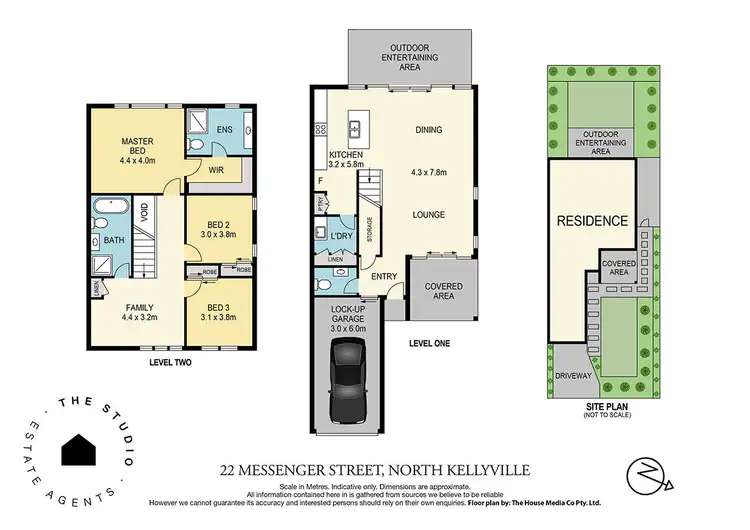 Floorplan of Homely semi-detached listing, 22 Messenger Street, North Kellyville NSW 2155