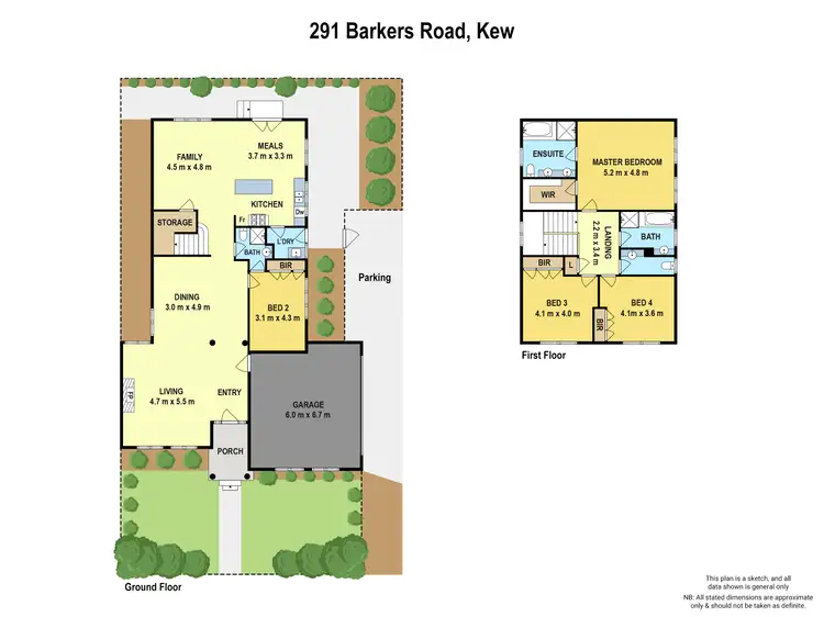 Floorplan of Homely house listing, 291 Barkers Road, Kew VIC 3101
