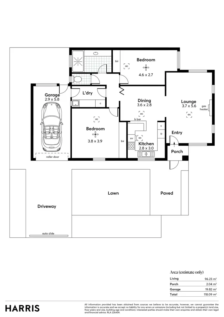 Floorplan of Homely unit listing, 5/3 Pine Avenue, Warradale SA 5046