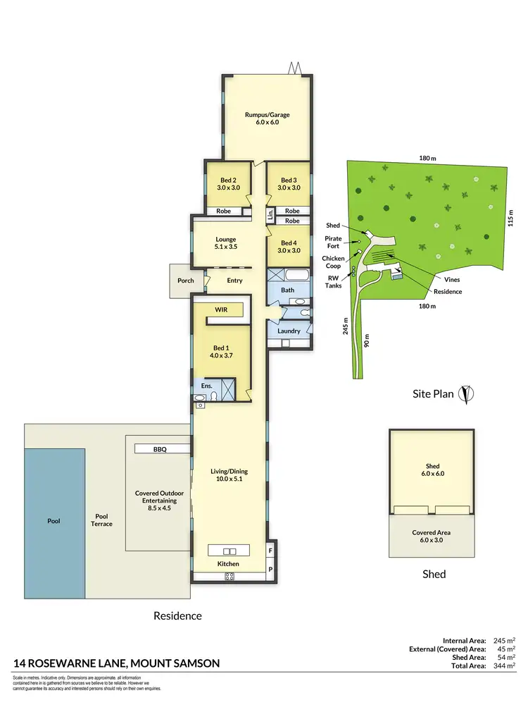Floorplan of Homely house listing, 14 Rosewarne Lane, Mount Samson QLD 4520