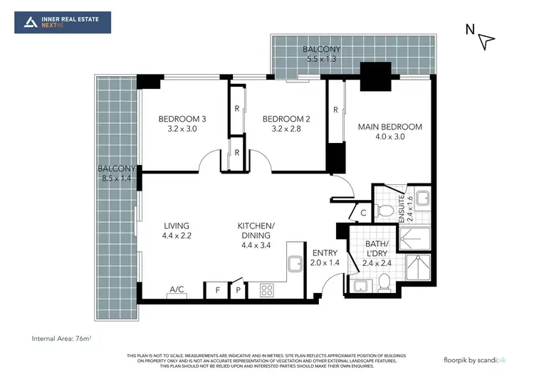 Floorplan of Homely apartment listing, 603/5 Sutherland Street, Melbourne VIC 3000