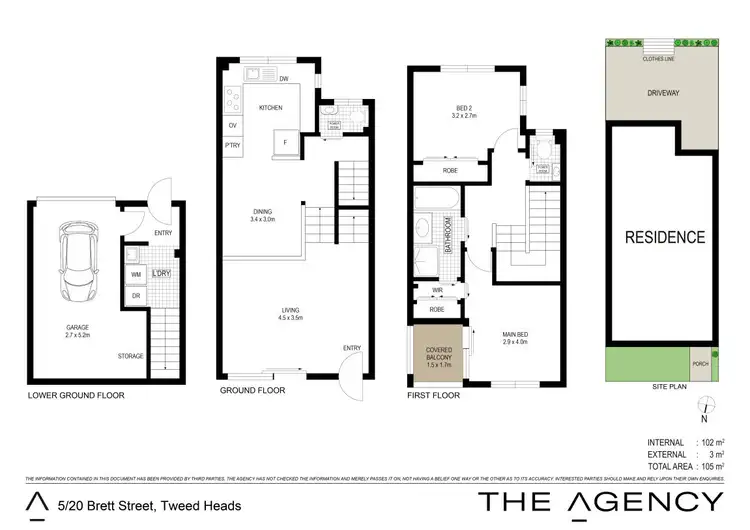 Floorplan of Homely unit listing, 5/20 Brett Street, Tweed Heads NSW 2485