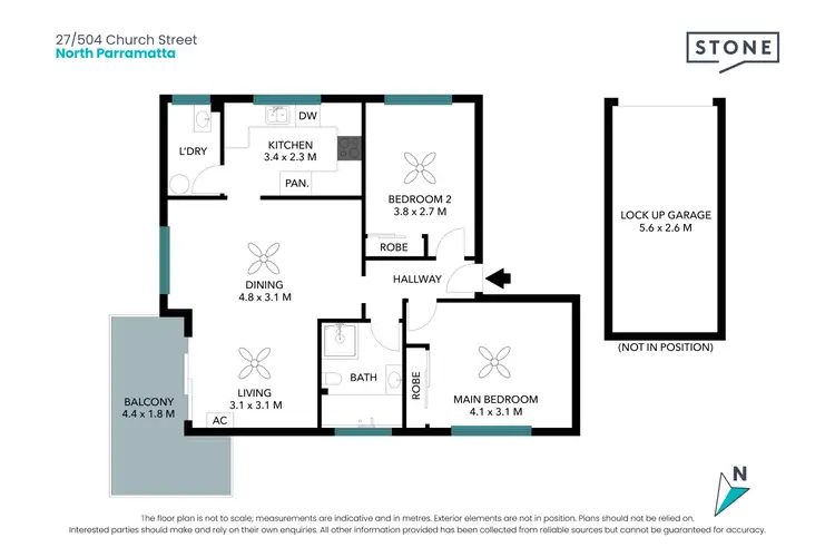 Floorplan of Homely apartment listing, 27/504 Church Street, North Parramatta NSW 2151