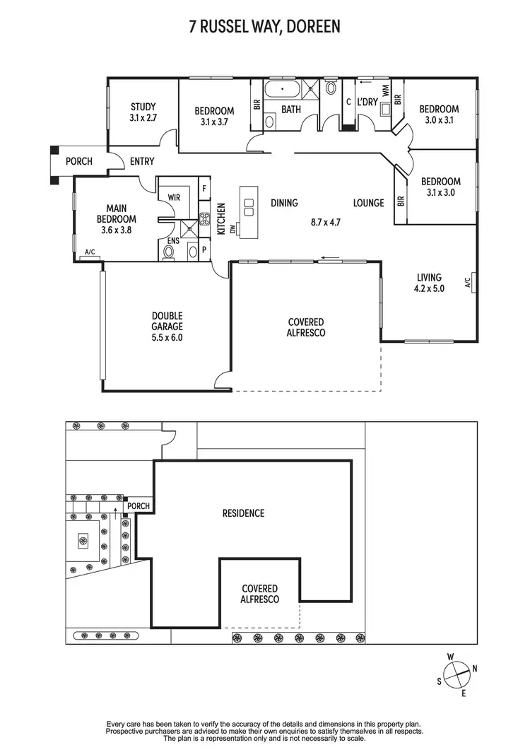 Floorplan of Homely house listing, 7 Russel Way, Doreen VIC 3754